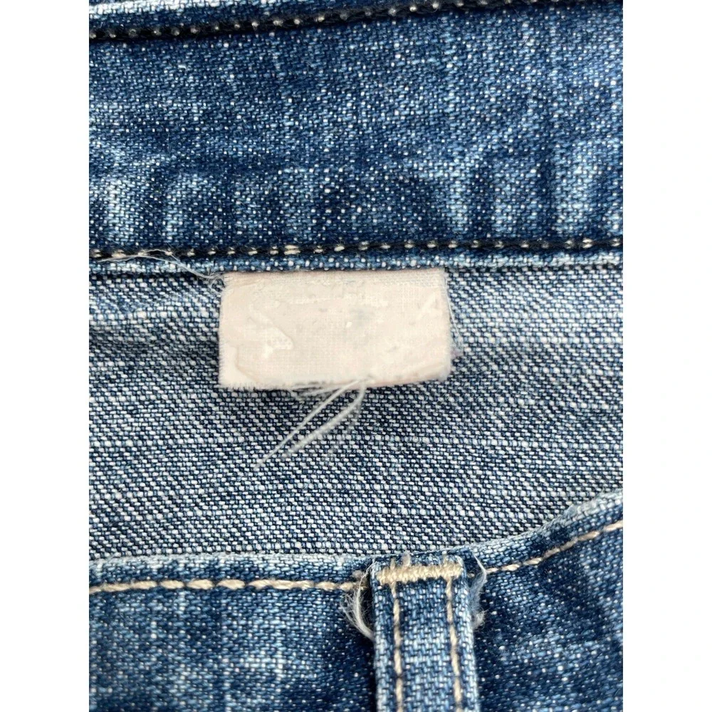 Eddie Bauer Womens Blue Cotton Front Slit Short‎ A Line Denim Skirt Size 10? - Picture 6 of 6